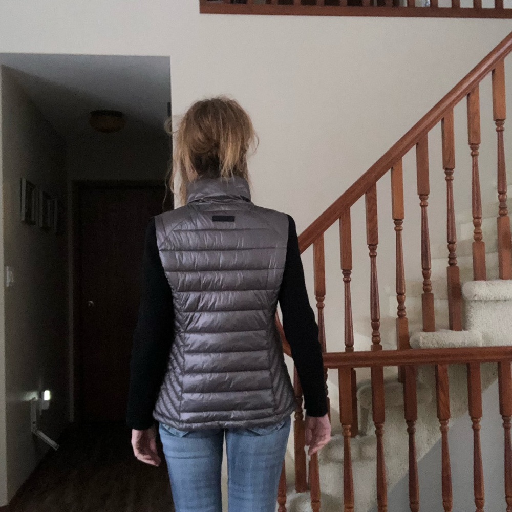 Calvin Klein silvery grey/black jacket - Picture 3 of 15
